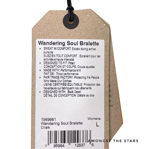Sorel x prAna Wandering Soul Chalk Yellow & Gold Longline Bralette Sports Bra - Picture 12 of 14